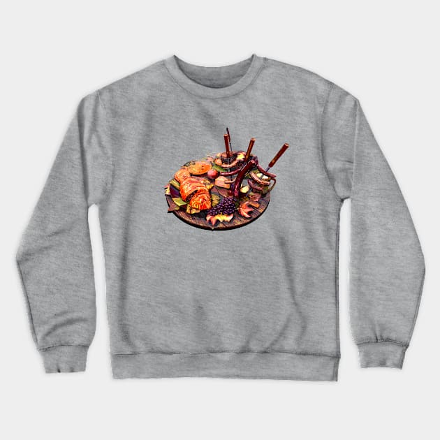 Canteen Feast Crewneck Sweatshirt by CCDesign